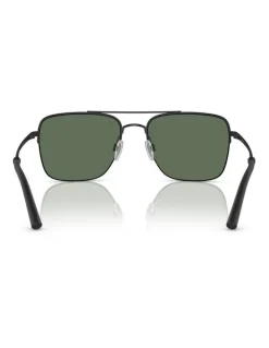 Oliver Peoples Oliver Peoples R-2 Metal Polarised Sunglasses in Black