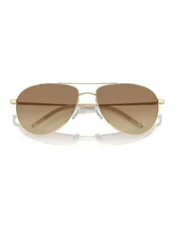 Oliver Peoples Oliver Peoples Benedict Metal Sunglasses in Gold