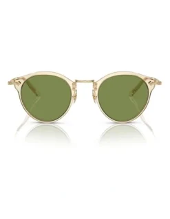 Oliver Peoples Oliver Peoples OP-505 Sun Acetate Sunglasses in Gold