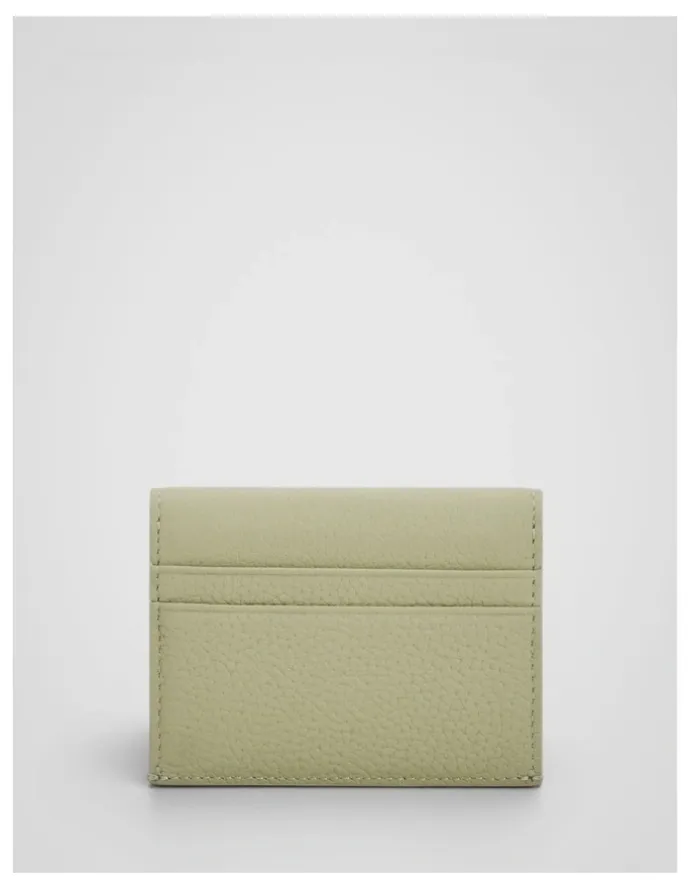 Oroton Jordan Card Pouch in Pistachio