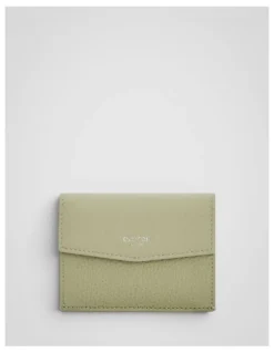 Oroton Jordan Card Pouch in Pistachio