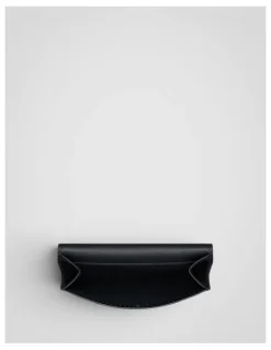Oroton Jordan Texture Card Pouch in Black