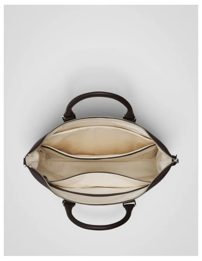 Oroton Paxton Briefcase in Dark Chocolate