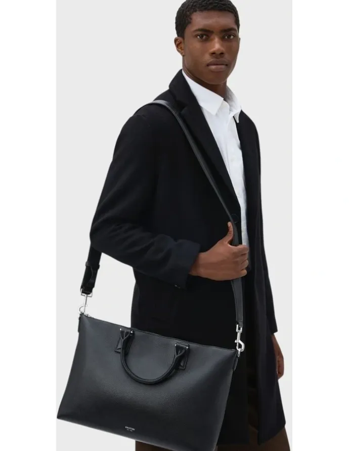 Oroton Paxton Briefcase in Black