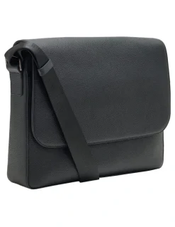 Oxford Atlas Satchel Bag in Black