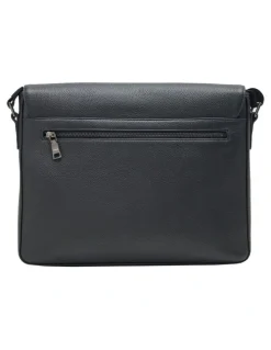 Oxford Atlas Satchel Bag in Black