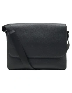 Oxford Atlas Satchel Bag in Black