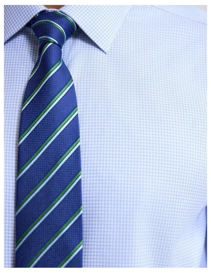 Oxford Beckton Slim Fit Luxury Shirt in Sky