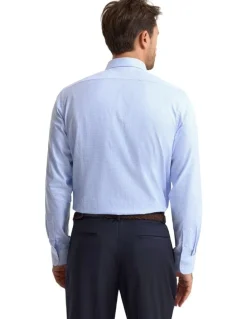 Oxford Beckton Slim Fit Luxury Shirt in Sky