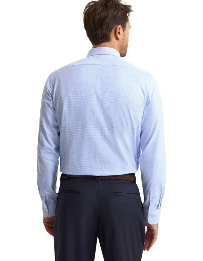 Oxford Beckton Slim Fit Luxury Shirt in Sky