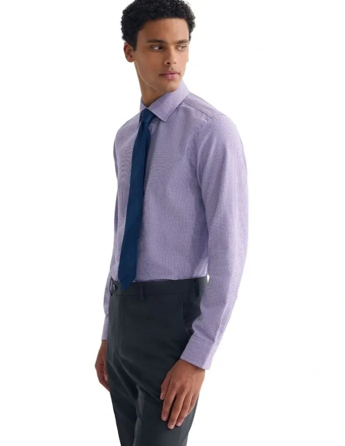 Oxford Beckton Slim Fit Shirt in Lilac