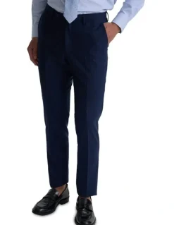 Oxford Bryon Luxury Suit Trousers in Navy Pinstripe