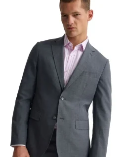 Oxford Byron Wool Suit Jacket in Grey