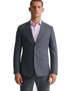 Oxford Byron Wool Suit Jacket in Grey