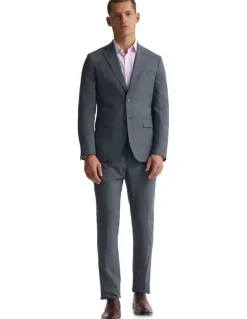 Oxford Byron Wool Suit Jacket in Grey