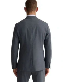 Oxford Byron Wool Suit Jacket in Grey