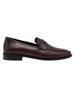 Oxford Caleb Leather Loafer in Chocolate
