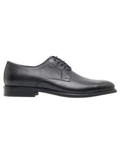 Oxford Carter Leather Derby Shoes in Black