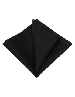 Oxford Classic Occasion Silk Pocket Square in Black
