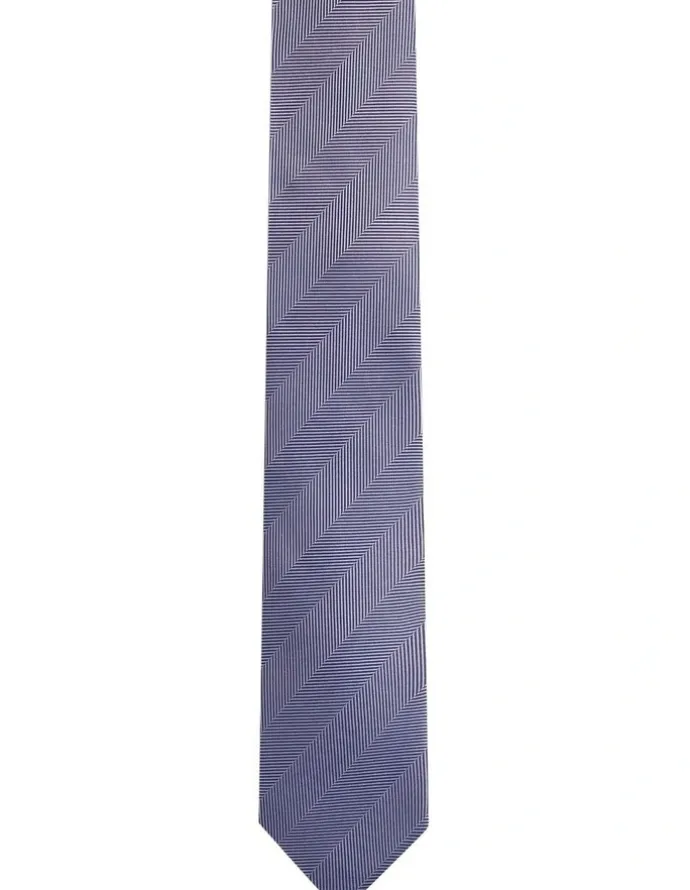 Oxford Floyd Chevron 7cm Tie in Blue