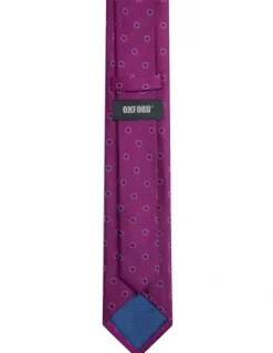 Oxford Gino Spot Tie 7cm in Fushia