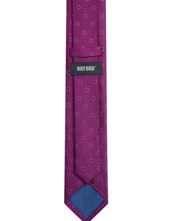 Oxford Gino Spot Tie 7cm in Fushia