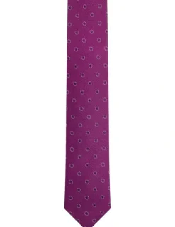 Oxford Gino Spot Tie 7cm in Fushia