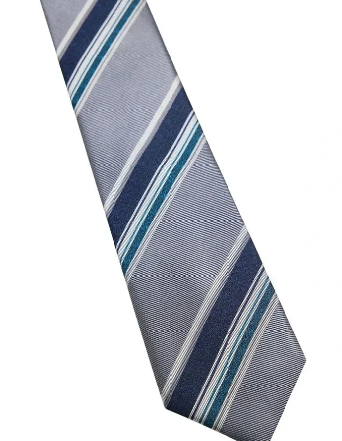 Oxford Granger Stripe Tie 7cm in Grey