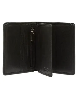 Oxford Harris Black Leather Wallet