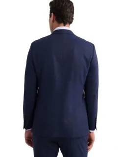 Oxford Hopkins Wool Suit Jacket in Navy