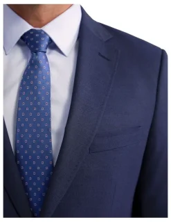 Oxford Hopkins Wool Suit Jacket in Navy