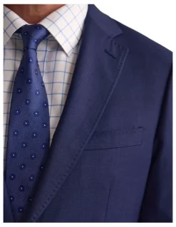 Oxford Hopkins Wool Suit Jacket in Navy