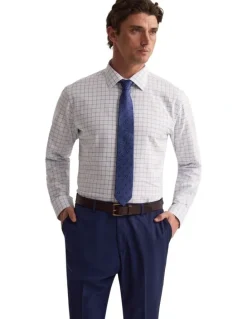 Oxford Islington Classic Fit Shirt in Blue Check