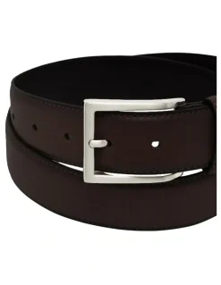 Oxford Jacob Leather Dress Belt in Dark Brown