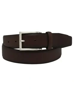 Oxford Jacob Leather Dress Belt in Dark Brown