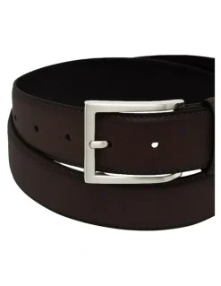 Oxford Jacob Leather Dress Belt in Dark Brown