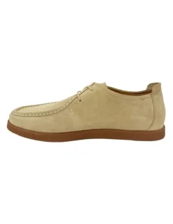 Oxford James Suede Lace Up Shoe in Sand