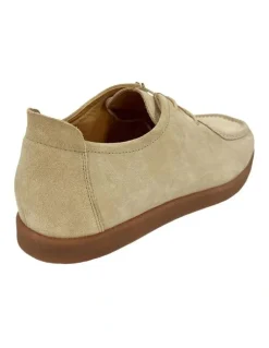 Oxford James Suede Lace Up Shoe in Sand
