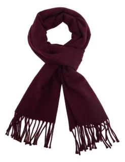 Oxford Layton Wool Scarf in Fig