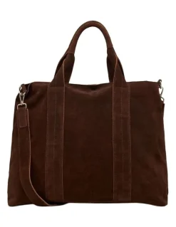 Oxford Miles Suede Tote Bag in Hikory