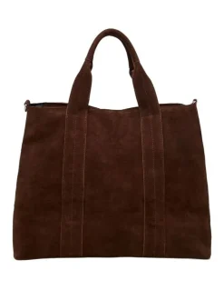 Oxford Miles Suede Tote Bag in Hikory
