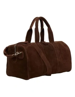 Oxford Miles Suede Weekender Bag in Hikory