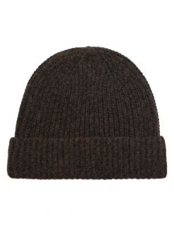 Oxford Myles Rib Knit Beanie in Chocolate