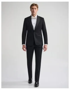 Oxford New Dinner Suit Jacket With Shawl in Black