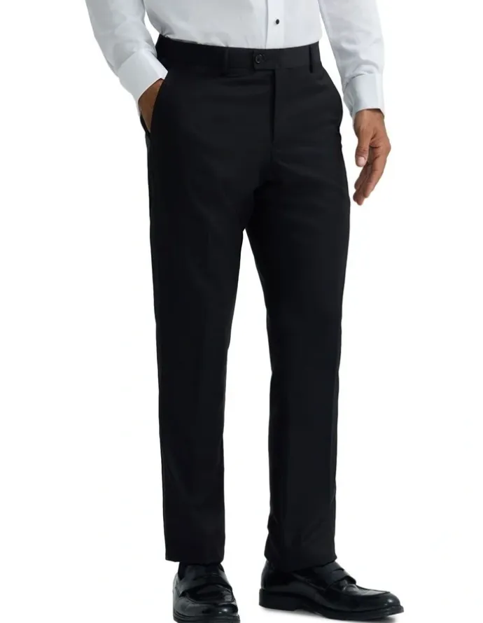 Oxford New Dinner Suit Trousers With Tape in Black