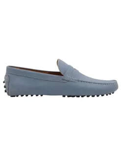 Oxford New Holland Driving Shoe in Skye Blue