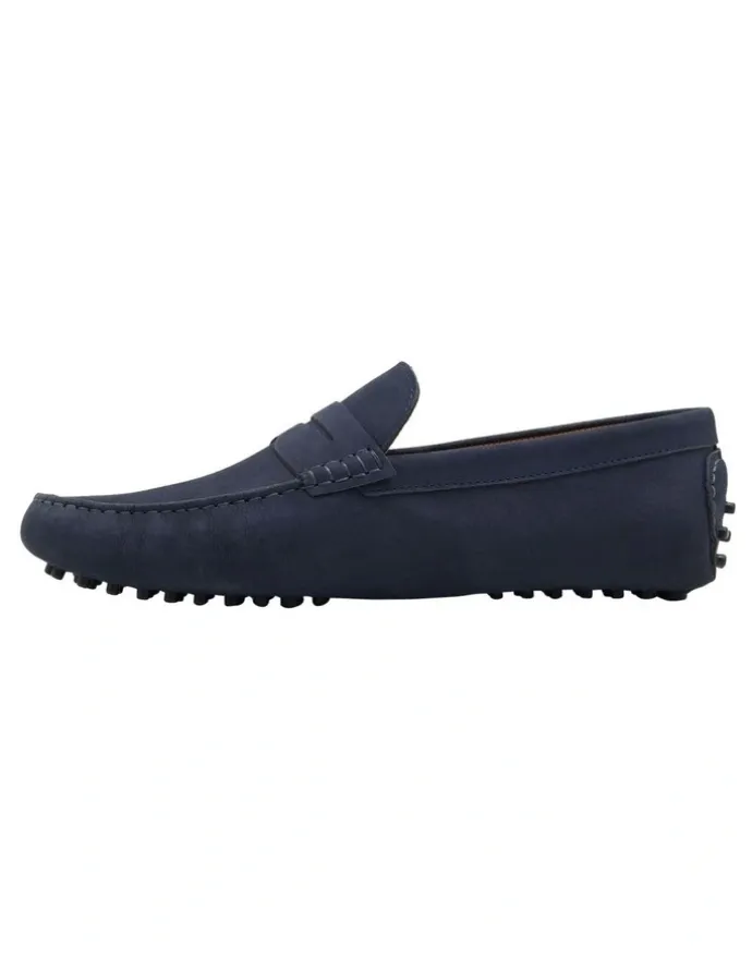 Oxford New Holland Driving Shoe in Navy