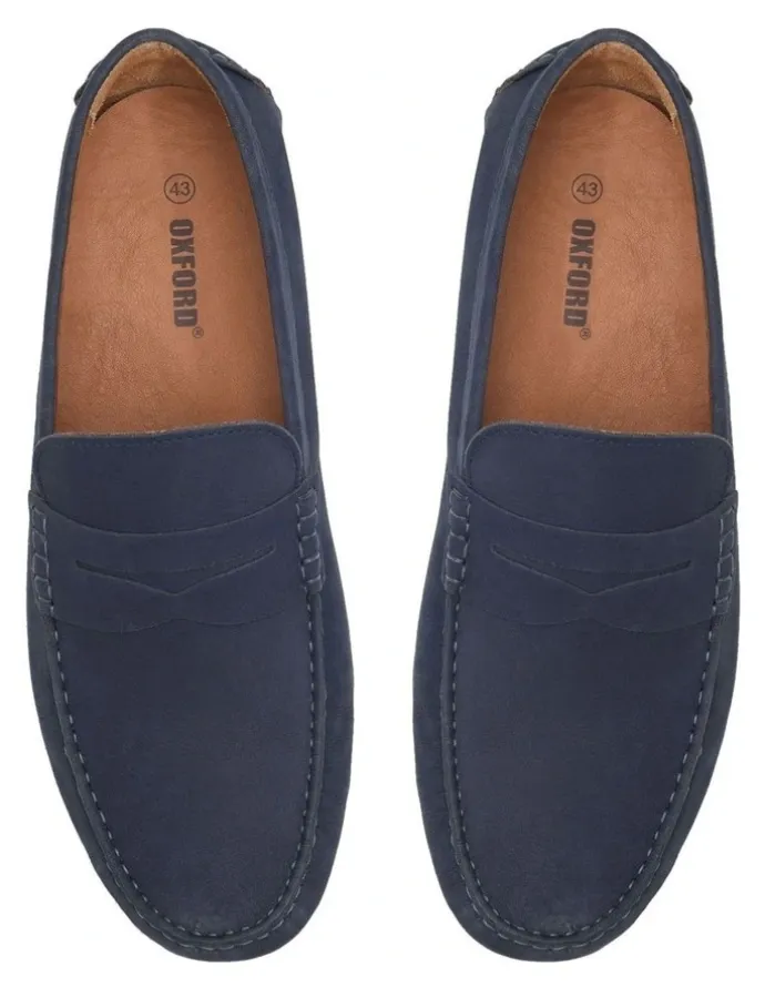 Oxford New Holland Driving Shoe in Navy