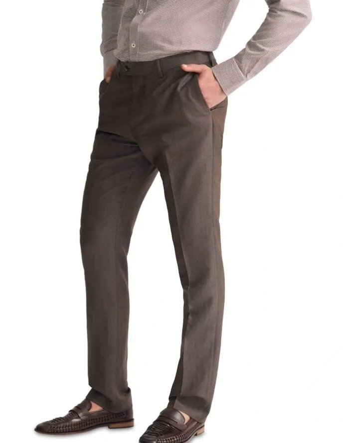 Oxford New Hopkins Wool Suit Trousers in Brown