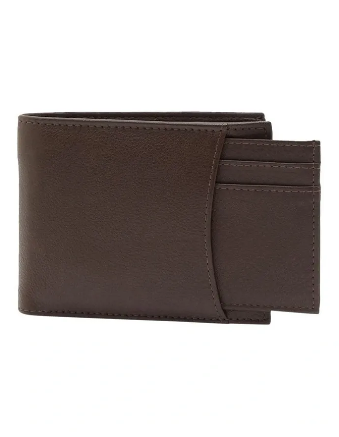 Oxford Novara 2-In-1 Leather Wallet in Chocolate